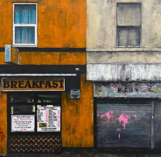 Breakfast british seaside Artist Peter James Houghton