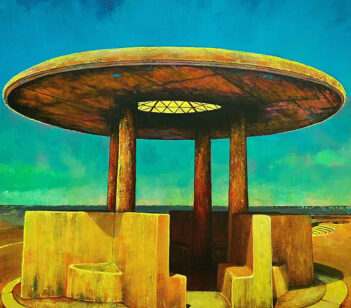 Peter James Houghton Cleveleys Promenade painting