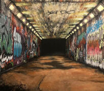 artist peter houghton underpass urban artist