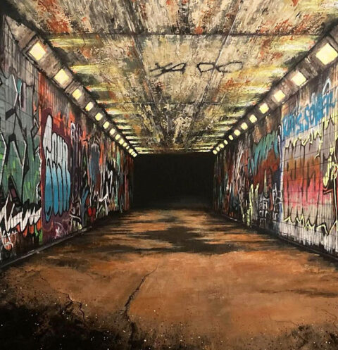 artist peter houghton underpass urban artist